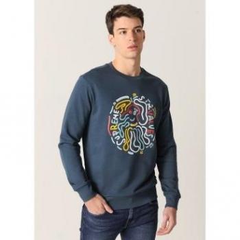 Sudadera gráfica SIX VALVES con cuello caja