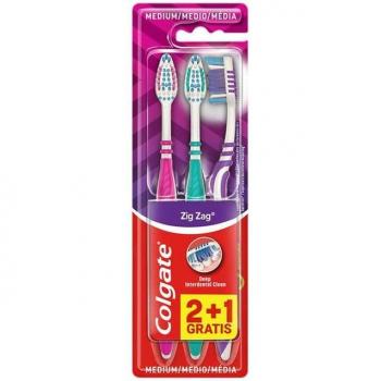 Colgate Zig Zag Medium Toothbrush 3-Pack