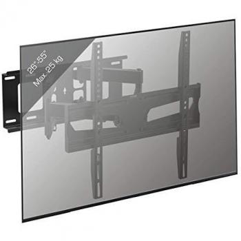 Soporte de pared universal para TV VESA B-NS400 extensible, giratorio e inclinable hasta 25 kg, color negro