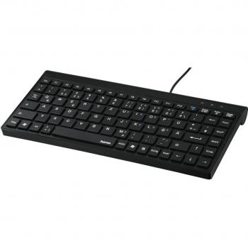 Hama SL720 Slimline Mini Teclado Negro
