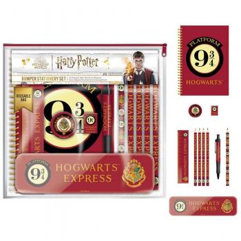 Juego de papelería de parachoques de Harry Potter (diseño de plataforma 9 3/4), regalos de Harry Potter para niñas y niños, regalos de Harry Potter para mujeres y hombres - Producto oficial