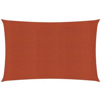 Toldo de vela HDPE terracota 160 g/m² 5x6 m