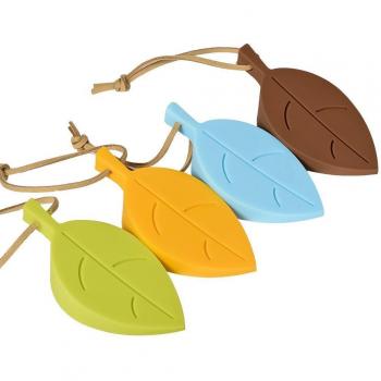 Aussel Silicone Door Stopper Wedge Finger Protector, Premium Cute Colorful Cartoon Leaf Style Flexible Silicone Window/ Door Stops set with Lanyard for Home Garden Office by Aussel