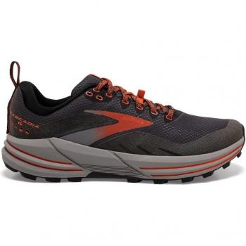 Zapatillas de Trail Running Brooks Cascadia 16 GTX, color negro y rojo, talla 44 EUR