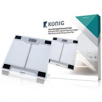 König HC-PS100N Báscula Personal electrónica Color Blanco - Báscula de baño