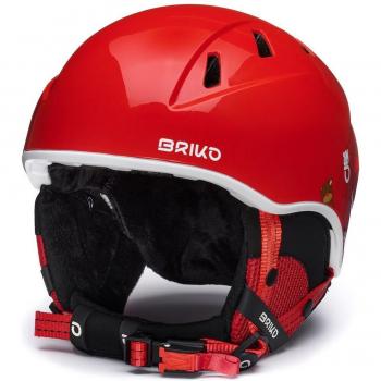 Casco de nieve para niños Briko Kodiakino rojo brillante - XS