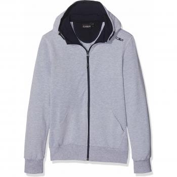 Cmp Fixed Hood Full Zip Sweatshirt Grey Melange for Boys