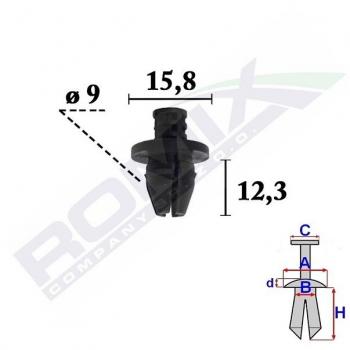 Pinza para tapicería ROMIX C70332 - Herramienta de sujeción, fabricada en acero inoxidable, diseño ergonómico, mango antideslizante, ideal para trabajos de tapicería y manualidades