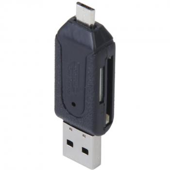 USB 2.0 + Micro USB OTG SD ST Lector De Tarjeta Para Teléfono Celular Tableta PC