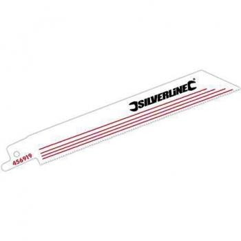Cuchillas para sierra sable Silverline, aleación HCS, 5 pzas, 18 dpp, 150 mm