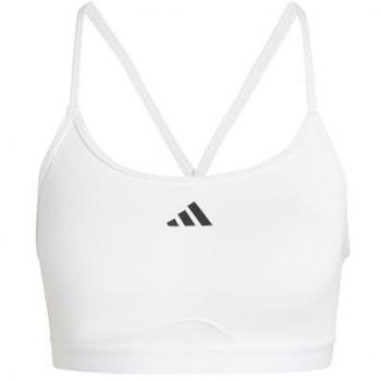 Adidas Aeroreact 3 Stripes White Sports Bra XL Women's