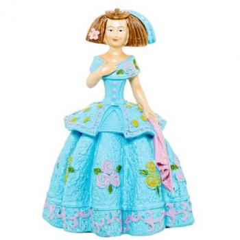 Figura Decorativa Menina Celeste de Alexandra House Living en Acrílico Plástico Melamina