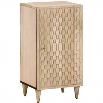 Armario auxiliar de madera maciza de mango 40x33x75 cm Marrón