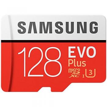 Samsung MicroSDXC - Tarjeta de memoria de 128 GB - Amazon Exclusive Packaging