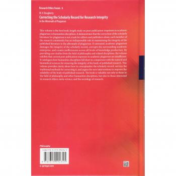 Correcting the Scholarly Record for Research Integrity: In the Aftermath of Plagiarism: 6