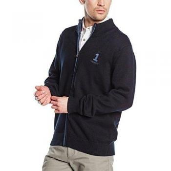 Hackett London Number 1 Fzip, Jersey Para Hombre, 595NAVY, L