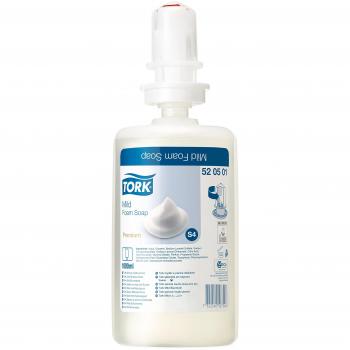 Jabón en espuma Tork S4 rehidratante aroma delicado - Bote de 1000 ml