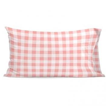 Funda de Almohada Vichy Rosa 50x75 cm - Diseño Alegre, 100% Algodón, Calidad Superior