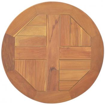 Mesa superior redonda de madera maciza de teca 2,5 cm 40 cm