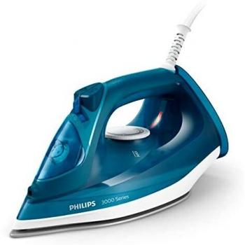 Philips 3000 Series DST3040/70 Steam Iron, 2400W, Ceramic Soleplate, Blue