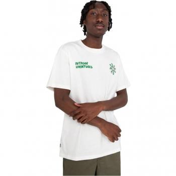 Camiseta Element Outdoor Adventures SS Color Beige Gráficos Espalda