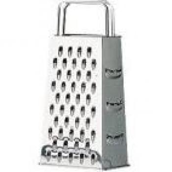 Rallador Cuadrado JUMBO de Acero Inoxidable 4 Caras 11x8x23,5 cm