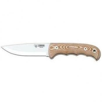 Cuchillo supervivencia Cudeman 148-X con mango micarta marrón / negro hoja de 11 cm y funda