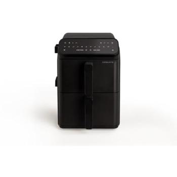 Freidora de Aire Doble Altura 11.2 L con Control Independiente y Panel Táctil - Capacidad 9-10 Raciones, 10 Programas, 2600-3000W