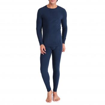 Genuwin Ropa Térmica para Hombre - Conjunto Extra-Warm de Poliacrílico con Forro Polar - Ropa Interior de Invierno Funcional para Running, Esquí, Montaña, Ciclismo, Fitness