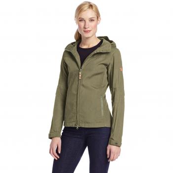 Chaqueta Fjällräven Stina Verde Ligera para Mujeres, Ideal para Trekking y Actividades al Aire Libre