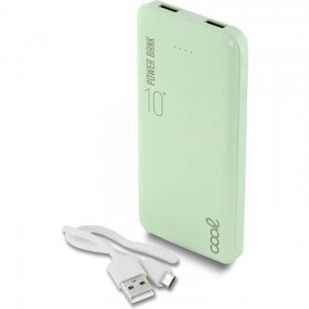 Cool Leather Powerbank 10000mAh 2xUSB Verde