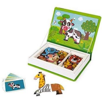 Janod Magneti'Book Animales, Multicolor, única