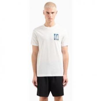 Camiseta Estándar blanco Armani Exchange