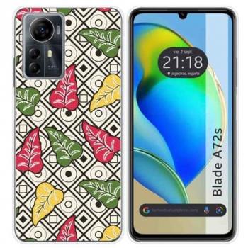 Funda de Silicona para Zte Blade A72s con Diseño de Flores - 11 Dibujos