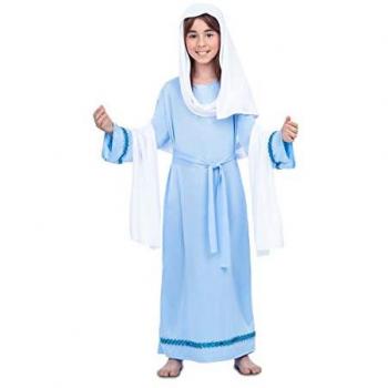 Disfraz de Virgen María para Niña Talla 10-12 Años (4 Piezas)