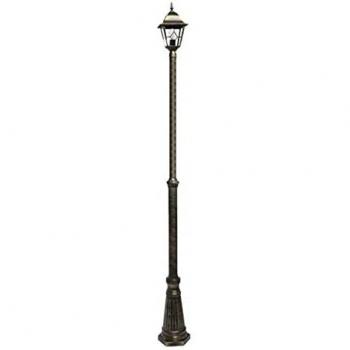 Farola de una luz para jardin, BOOTES aluminio Ip44 Fabrilamp