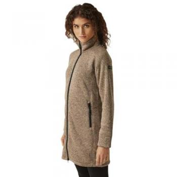 Regatta Women's Emilide Long Length Fleece Jacket - Warm Taupe, Size 16