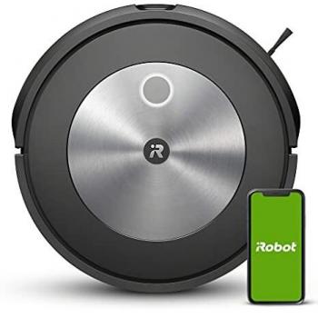 Robot Aspirador con conexión Wi-Fi iRobot® Roomba® j7 con Dos cepillos de Goma multisuperficie - Ideal para Mascotas - Aprende, mapea y se Adapta a tu hogar - Detección y evitación de Objetos