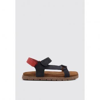 Gioseppo - Sandalias de niño de piel con doble cierre ajustable en azul marino