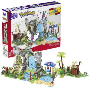 MEGA Construx Pokémon Aventura en la Jungla Set de Construcción con 4 Figuras, 1350 Piezas, para Niños a partir de 6 años (Mattel HHN61)