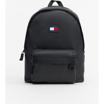 Mochila Tommy Hilfiger TJM DLY Elev Backpack Negro con logo de Tommy Jeans, diseño moderno, material resistente, compartimento principal amplio, bolsillos laterales para botellas, correas ajustables y acolchadas