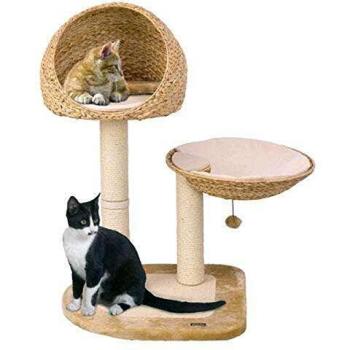 Árbol Rascador Deluxe para Gatos Banana Leaf Beige 100 cm