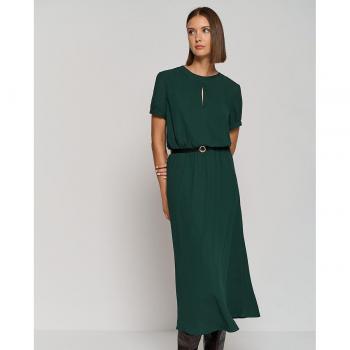 Roberto Verino - Vestido midi de gasa con manga corta