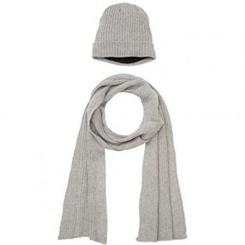Urban Classics Beanie Scarf Set, Conjunto Bufanda, Gorro y Guantes Unisex Adulto, Grau