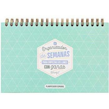 Mr. Wonderful Organizador de semanas para Empezar los Lunes con ganas, Multicolor, 0