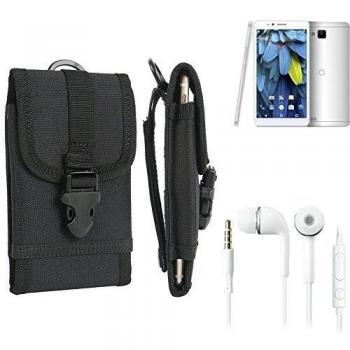 bolsa del cinturón / funda para odys Neo 6, negro + Auriculares | caja del teléfono cubierta protectora bolso - K-S-Trade