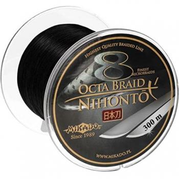 Mikado Línea Trenzada Nihonto Octa 300 M - Trenzado de alta resistencia, diámetro fino, color camuflaje, capacidad de 300 metros, ideal para pesca en agua dulce y salada