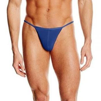 HOM - Para Hombres - Basic G-String Tanga 'Plumes' - Ropa Interior - Blue - Tamaño M