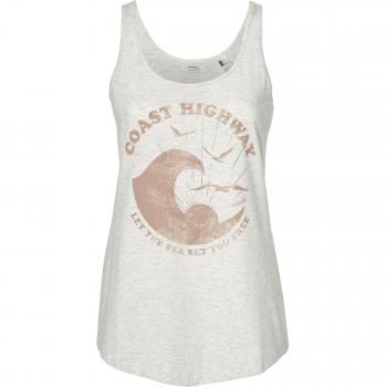 O'Neill Big Sur Tanktop Camiseta sin Mangas, Mujer, Blanco Melee, S