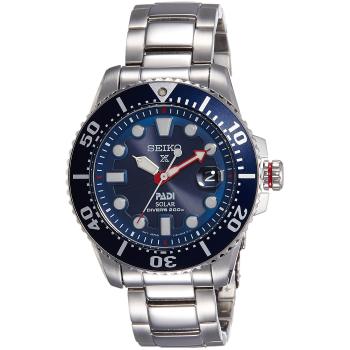 Seiko Prospex PADI Solar Diver 200M Refurbished Men's Watch SNE435P1